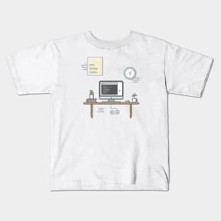 Workspace cartoon Kids T-Shirt